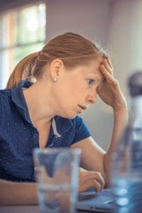 Annoyed Lady photo for social engagement email