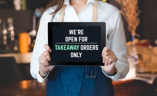 Takeaway orders photo for coronavirus post
