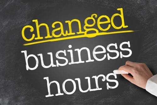 Changing business hours photo for coronavirus post