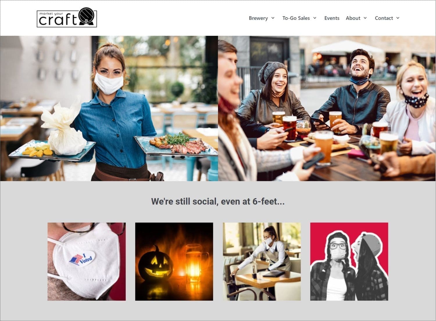 Share customer photos for COVID homepage post