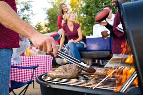 Tailgating photo for sports bar post