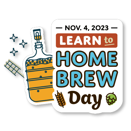 Learn to Homebrew Day logo for excitement post