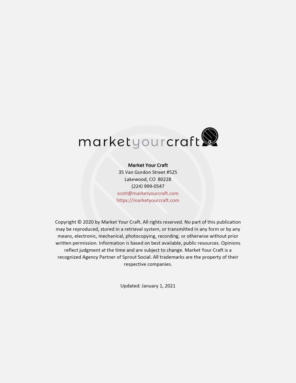 Email Strategy Sample